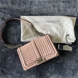 Rebecca Minkoff Chevron Quilted Love Crossbody